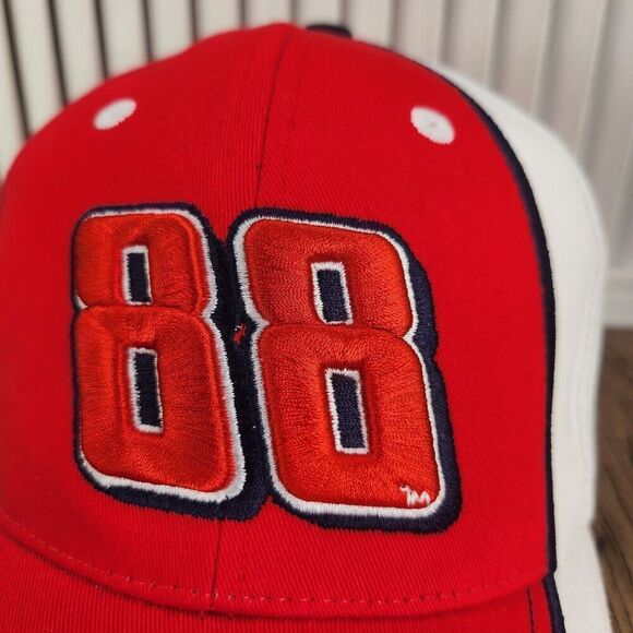 2008 Hendrick Motorsports National Guard Dale Jr Hat Cap Strapback NASCAR Red - Picture 3 of 10